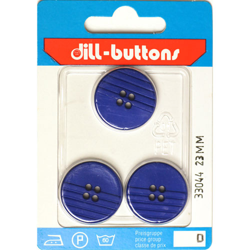 Dill 007.33044 Unigekleurde knopen 4 gaats 23 mm - Kaart