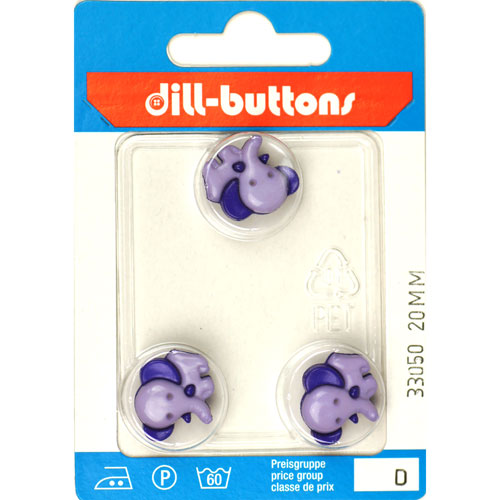 Dill 007.33050 Kinderknopen achtersteek 20 mm - Kaart
