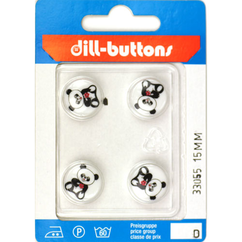 Dill 007.33055 Kinderknopen achtersteek 15 mm - Kaart