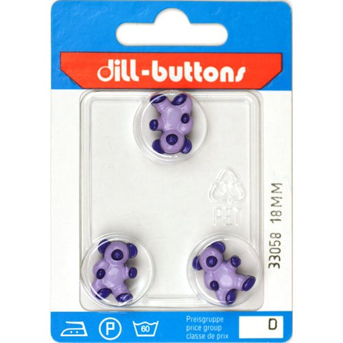Dill 007.33058 Kinderknopen achtersteek 18 mm - Kaart