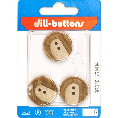Dill 007.33080 Fashion knopen 2 gaats 23 mm - Kaart