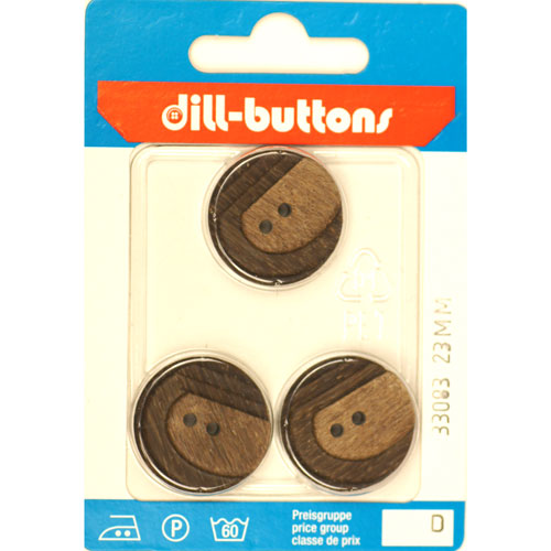 Dill 007.33083 Fashion knopen 2 gaats 23 mm - Kaart