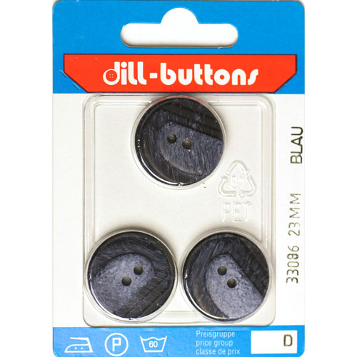 Dill 007.33086 Fashion knopen 2 gaats 23 mm - Kaart