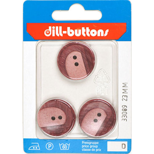 Dill 007.33089 Fashion knopen 2 gaats 23 mm - Kaart