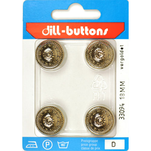 Dill 007.33094 Knopen achtersteek 18 mm - Kaart