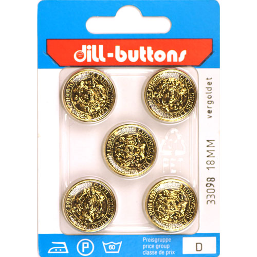 Dill 007.33098 Knopen achtersteek 18 mm - Kaart