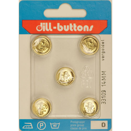 Dill 007.33109 Knopen achtersteek 14 mm - Kaart