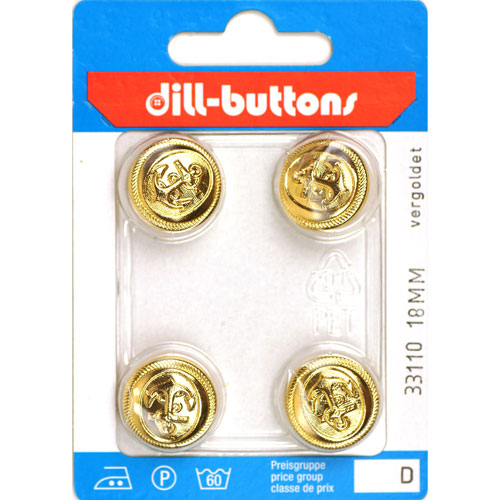 Dill 007.33110 Knopen achtersteek 18 mm - Kaart
