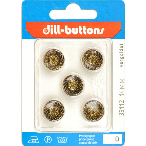 Dill 007.33112 Knopen achtersteek 14 mm - Kaart