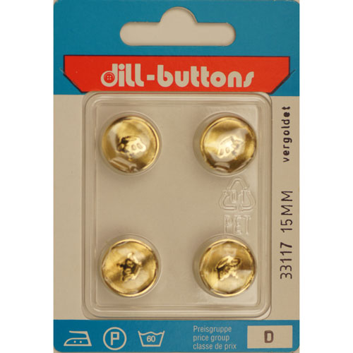 Dill 007.33117 Knopen achtersteek 15 mm - Kaart