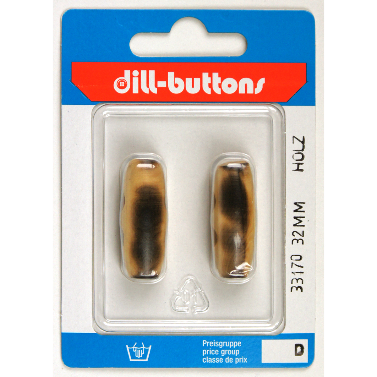 Dill 007.33170 Houtje touwtje knopen achtersteek 32 mm - Kaart