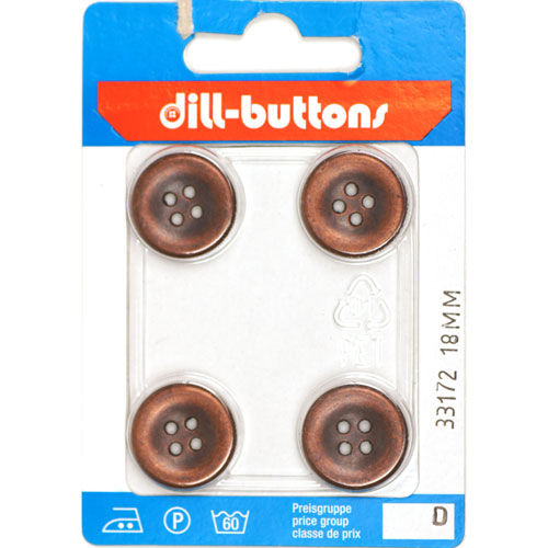 Dill 007.33172 Metalen knopen 4 gaats 18 mm - Kaart
