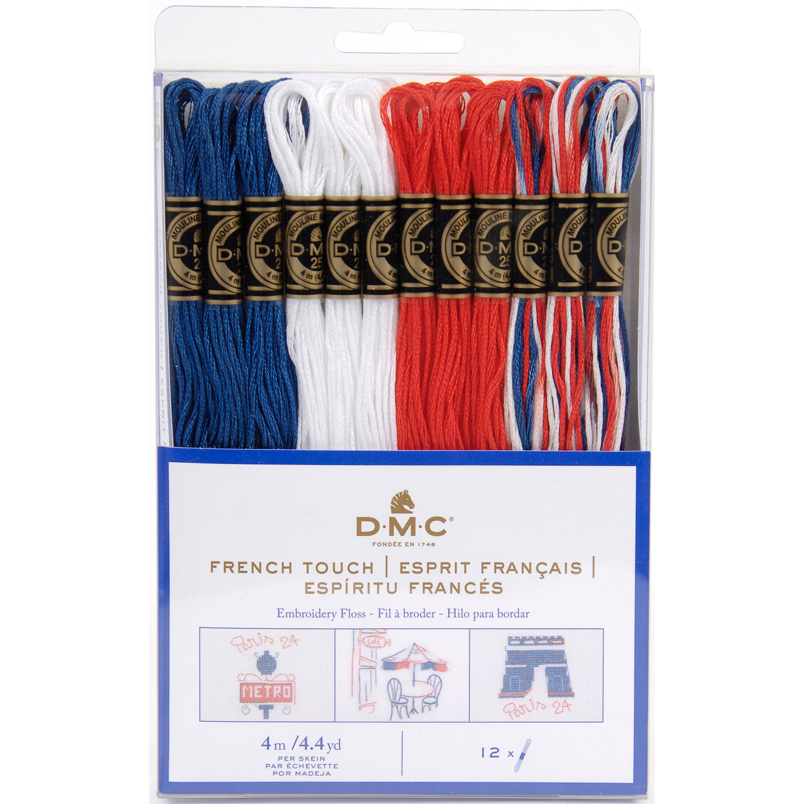 DMC 117FPE12BBR Mouline splijtzijde set French Spirit, 12 strengen à 4 meter - PAKKET