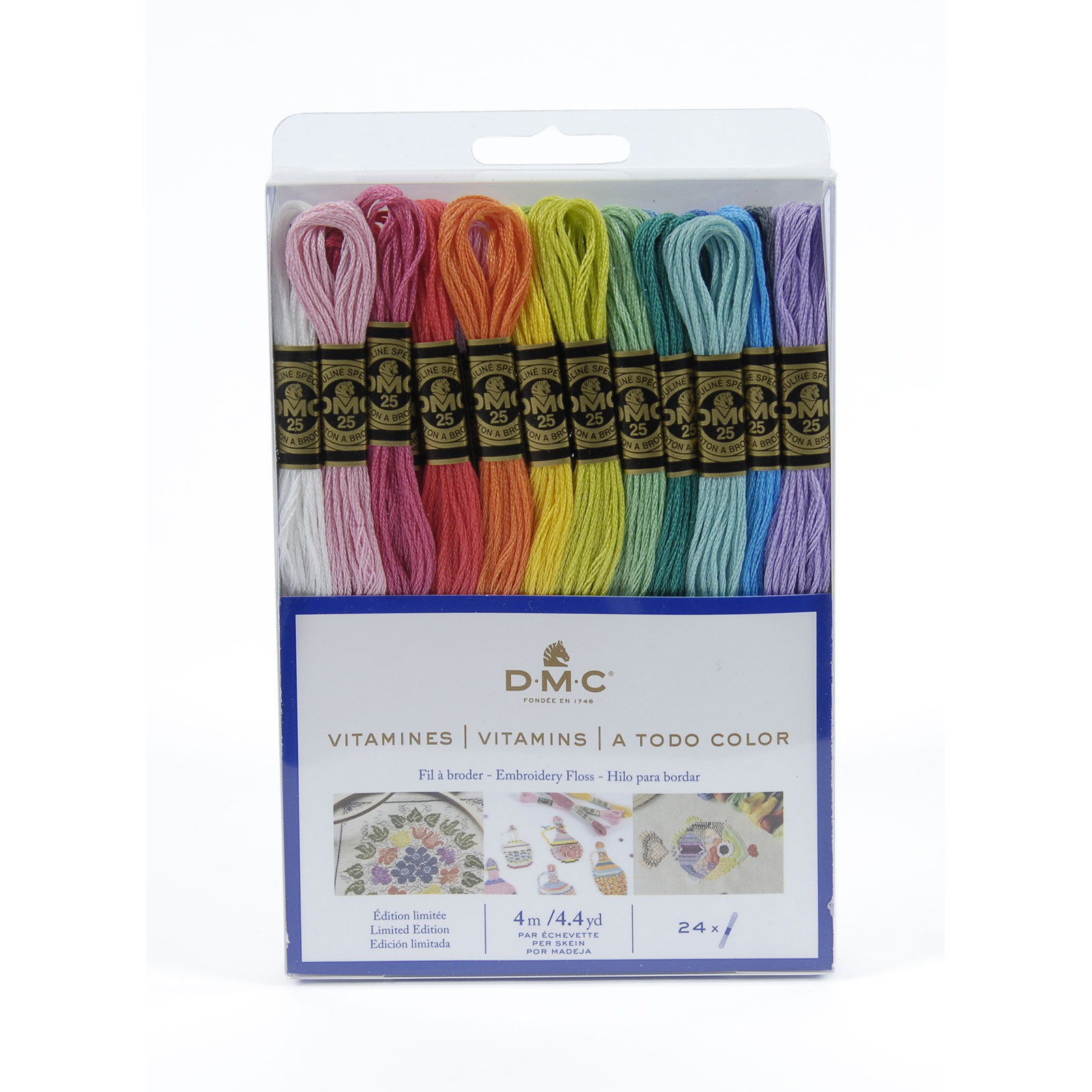 DMC 117FPE12VIT Mouline splijtzijde set Vitamins, 12 kleuren van 4 meter - PAKKET