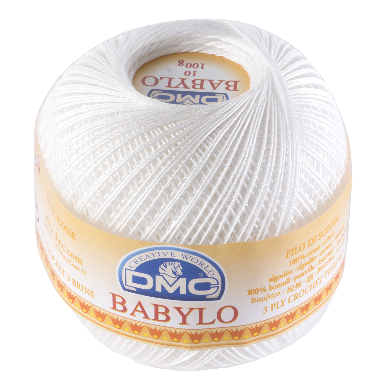 DMC 147AC-20 Babylo nr. 20 haakgaren 100 gram - Kleur BLANC