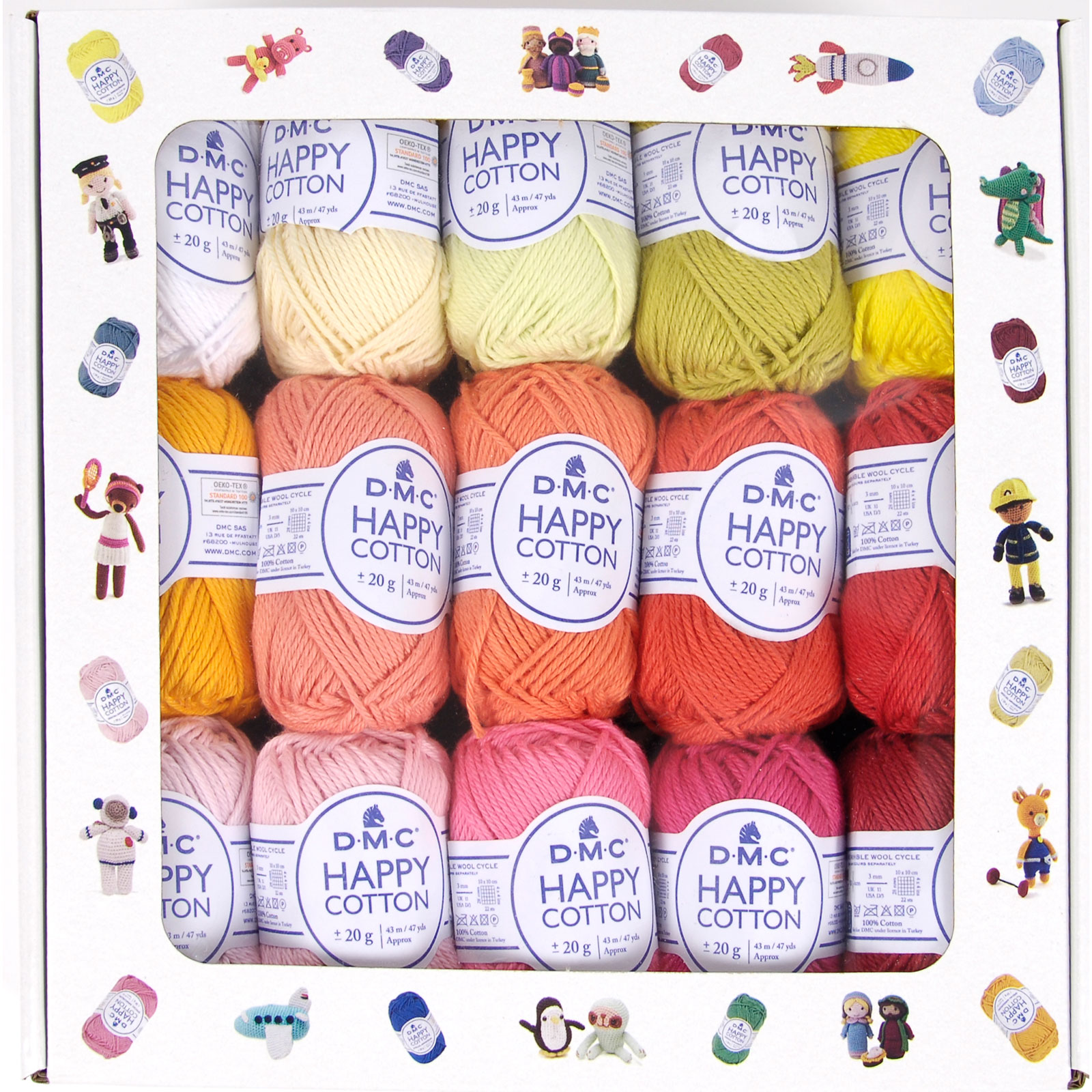 DMC 392BOX Happy Cotton Box 30 kleuren - Paris Olympics - Doos
