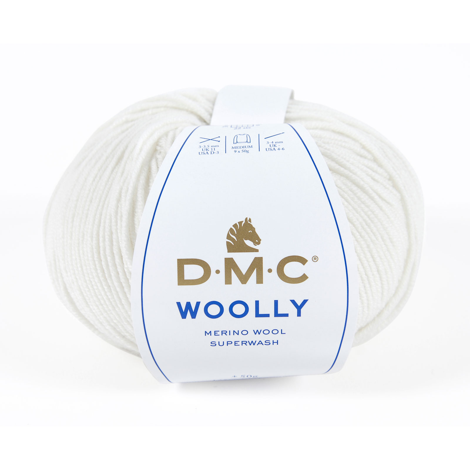 DMC 488 Woolly Merino wol brei- en haakgaren 50 gram 125 meter - Kleur 01