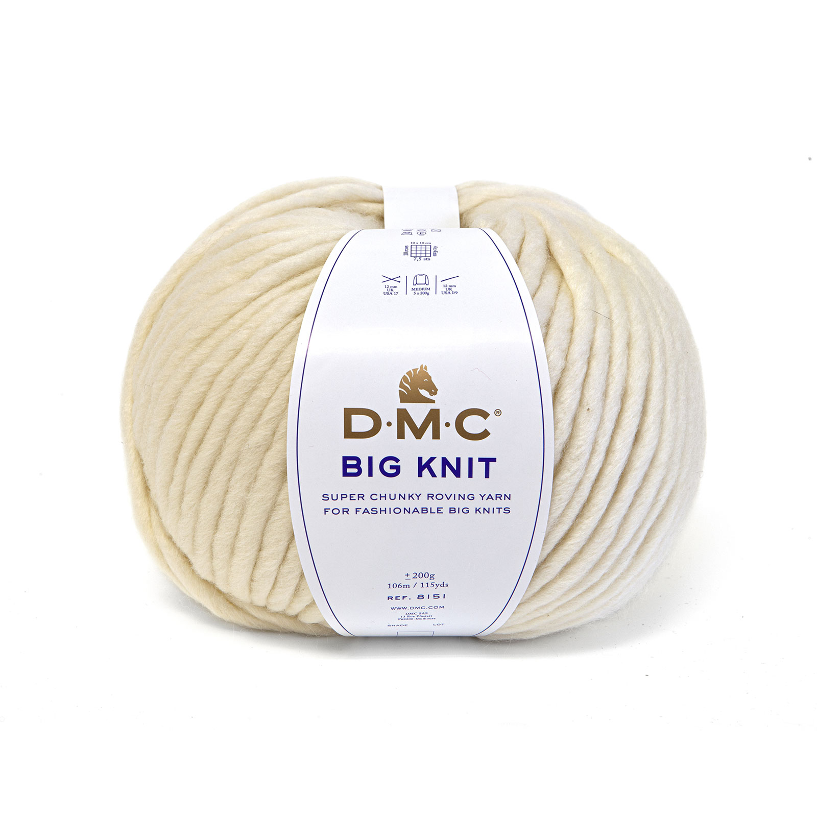 DMC 8151 Big Knit brei- en haakgaren 200 gram 106 meter - Kleur 100