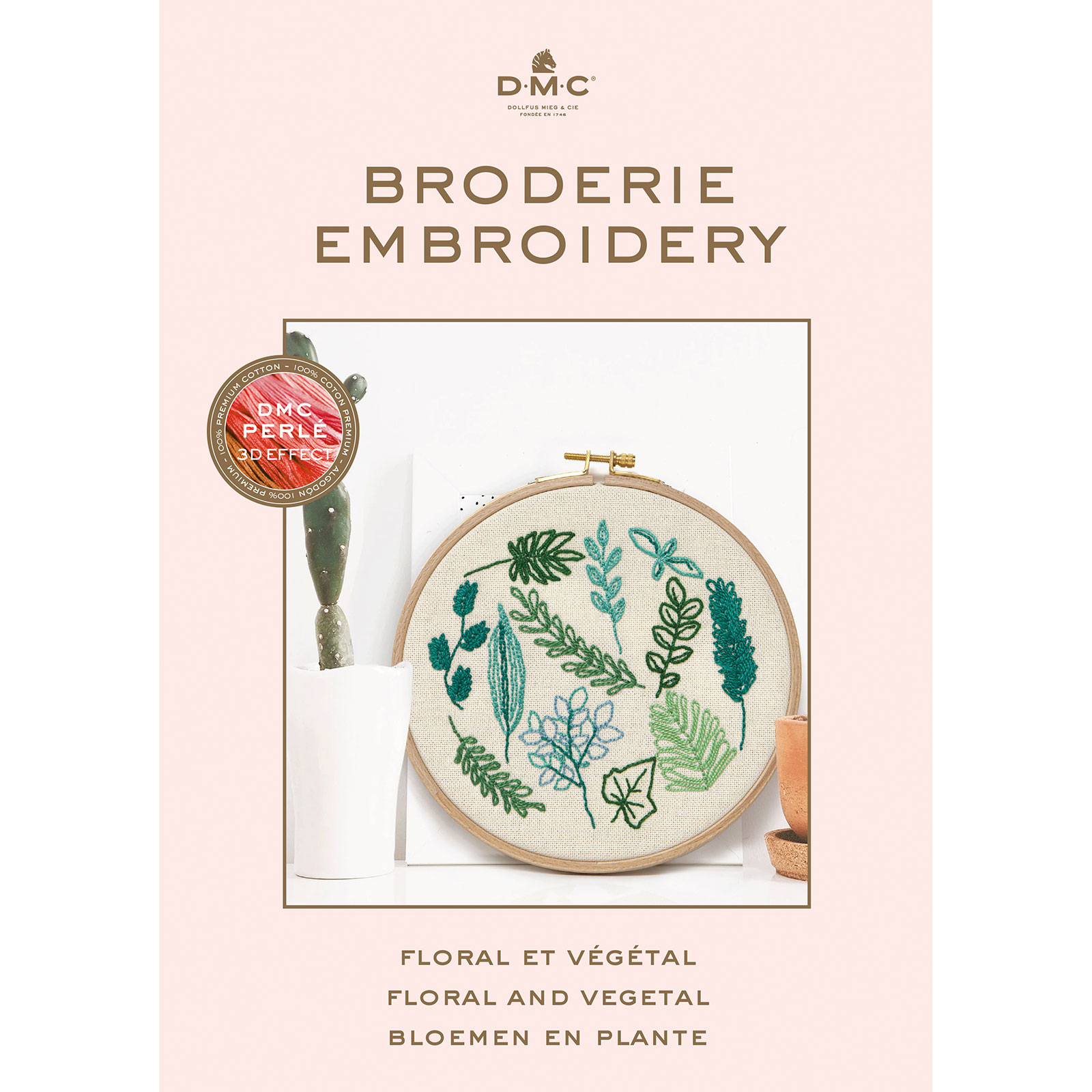 DMC 15841 Boek Floral and vegetal FR/EN/NL - STUK