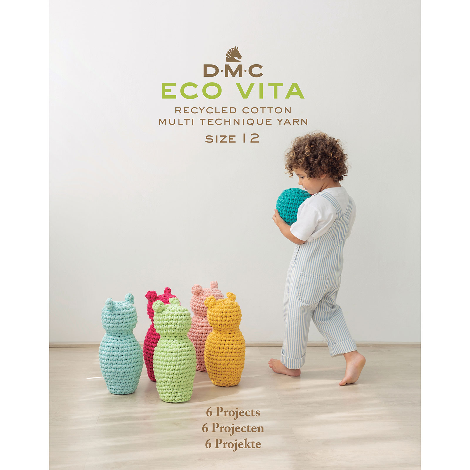 DMC 15913.E22 Boek Eco Vita 12 6 projecten - Nederlandse, Engels en Duits taal. - STUK