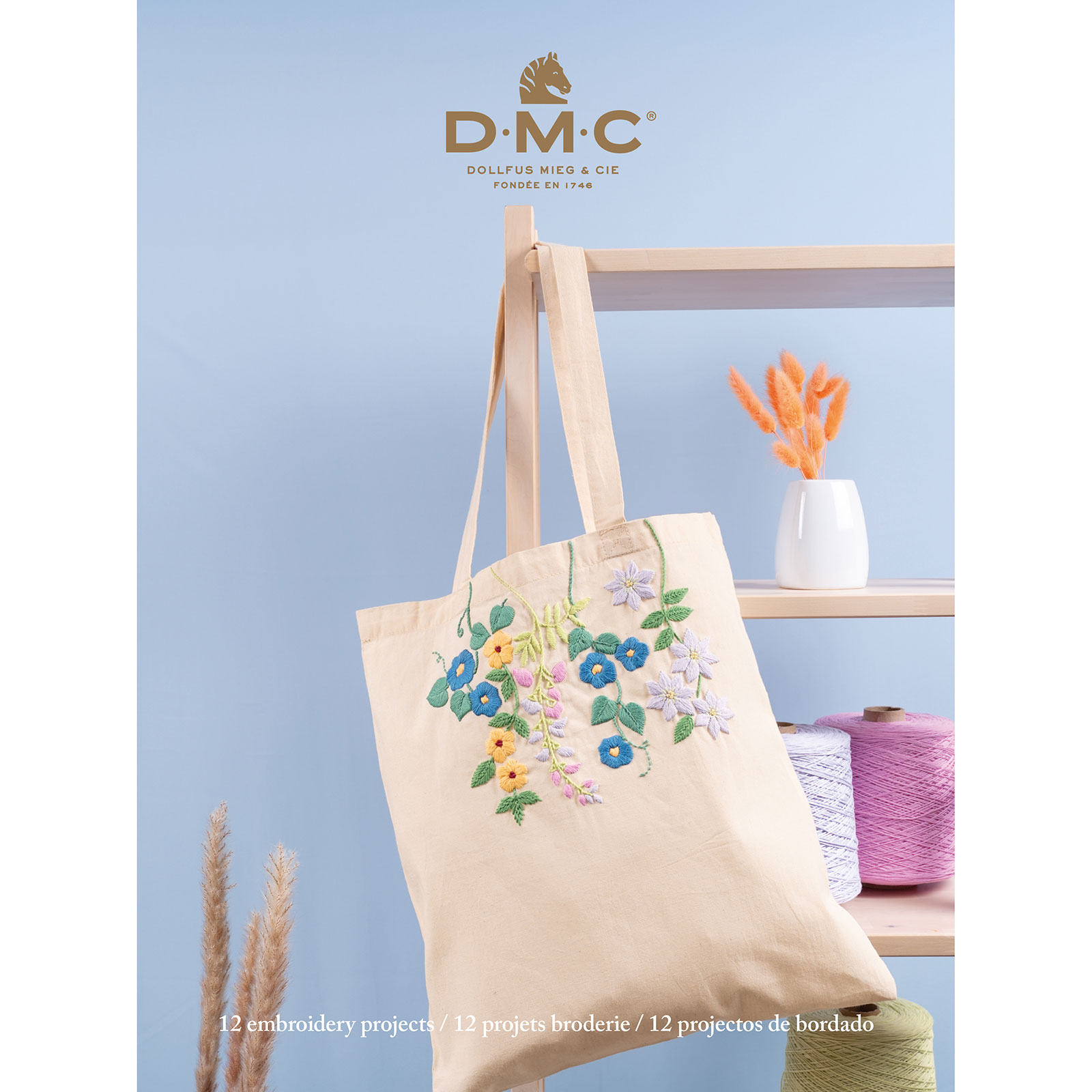 DMC 15920.22 Inspiratieboek Soft Cotton met 12 ontwerpen - Frans, Engels en Spaanse taal. - STUK