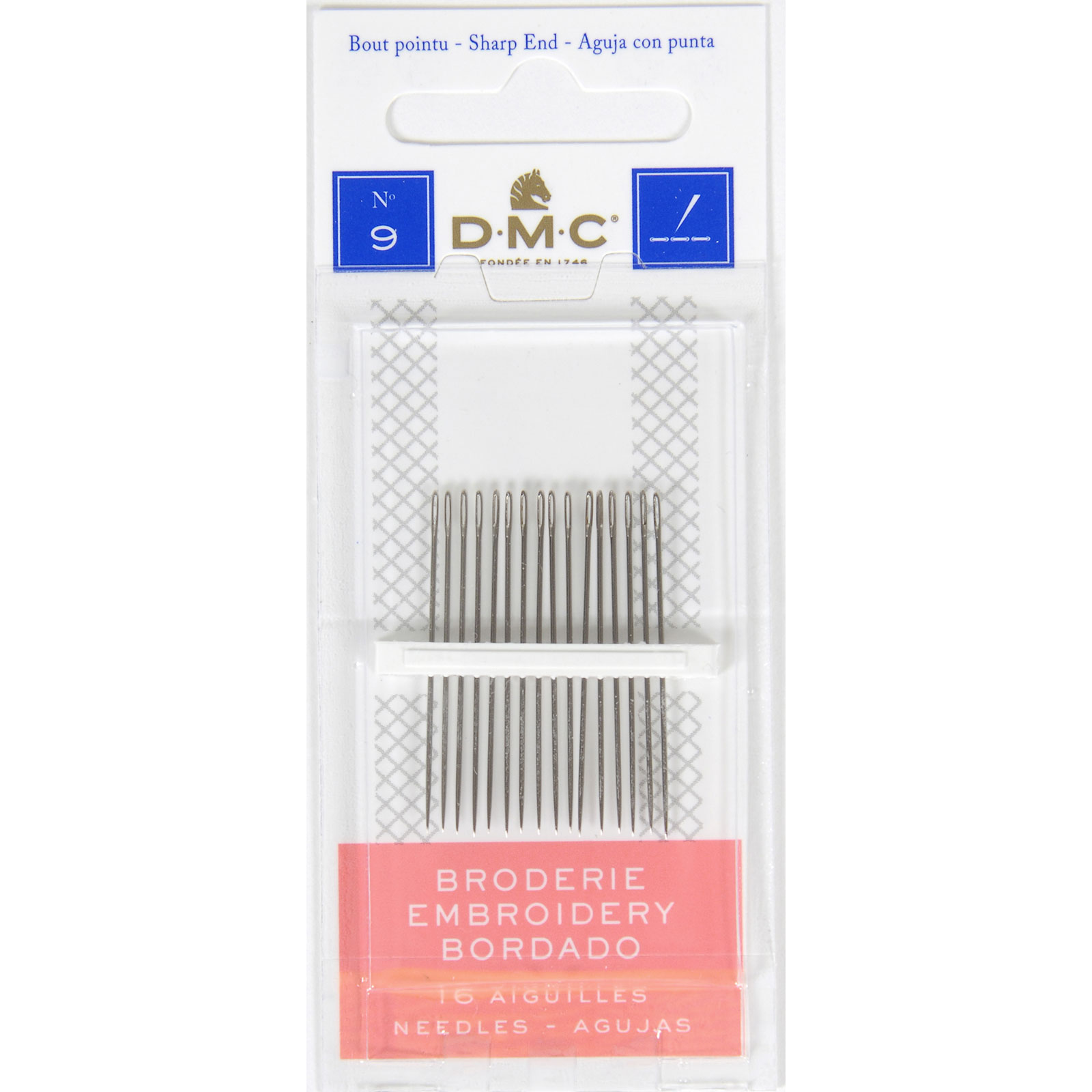 Dmc 1765/6 Borduurnaalden met punt 6, 16 stuks - Kaart