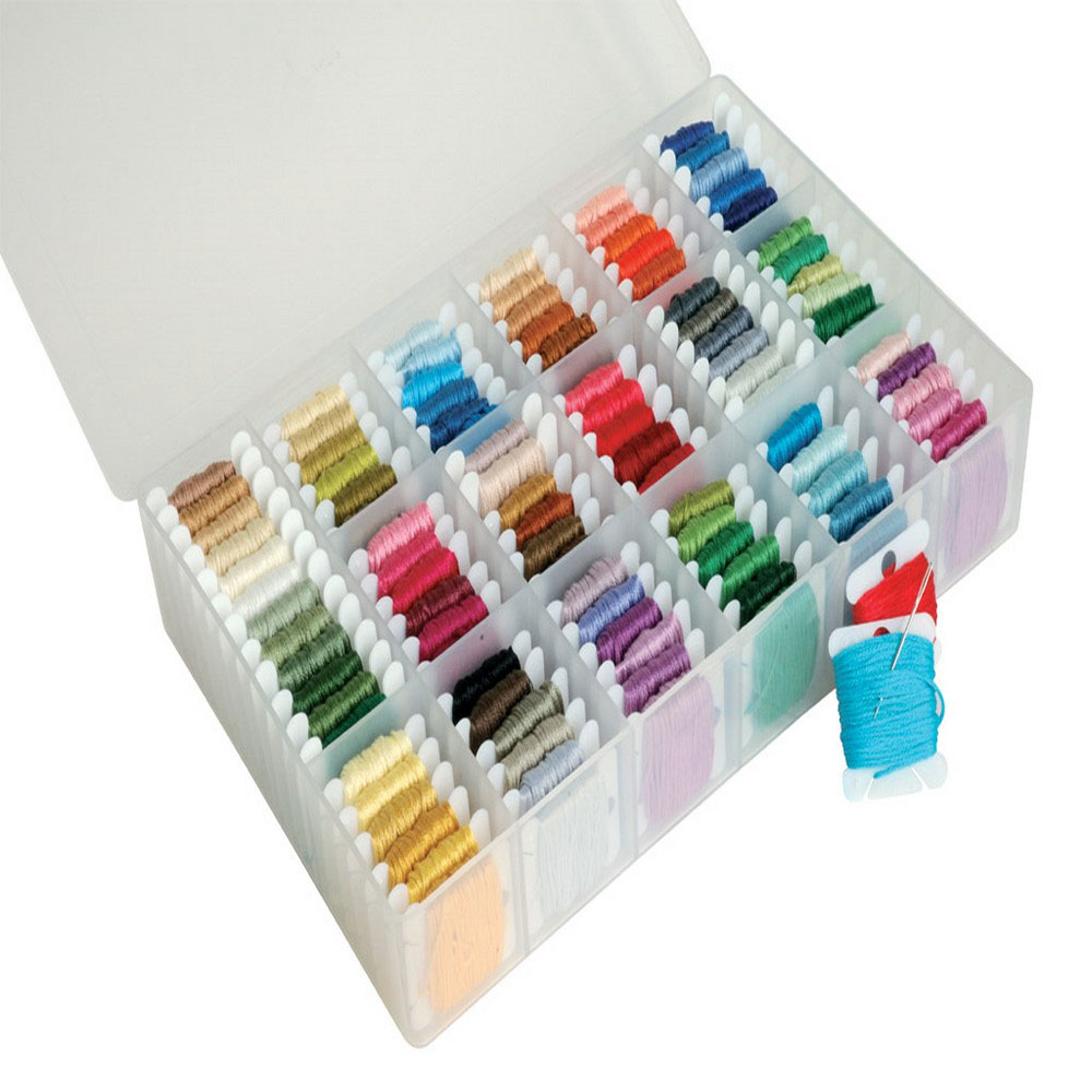 DMC 6118/6 Opbergdoos voor borduurgaren met 50 kartonnen wikkelkaartjes - STUK