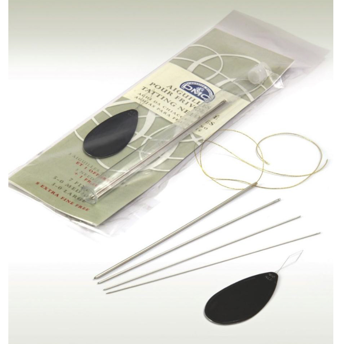 DMC 6134 Draaddoorsteker met 4 borduurnaalden - Kaart