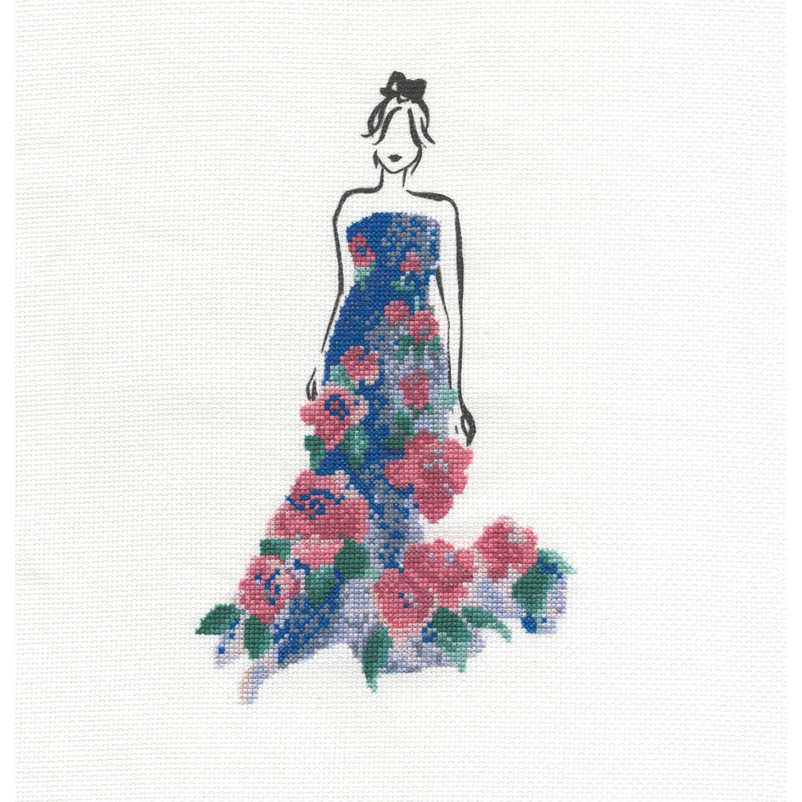 DMC BK1793 Borduurpakket - Rozenbal Aïda  14 x 18,5 cm - STUK