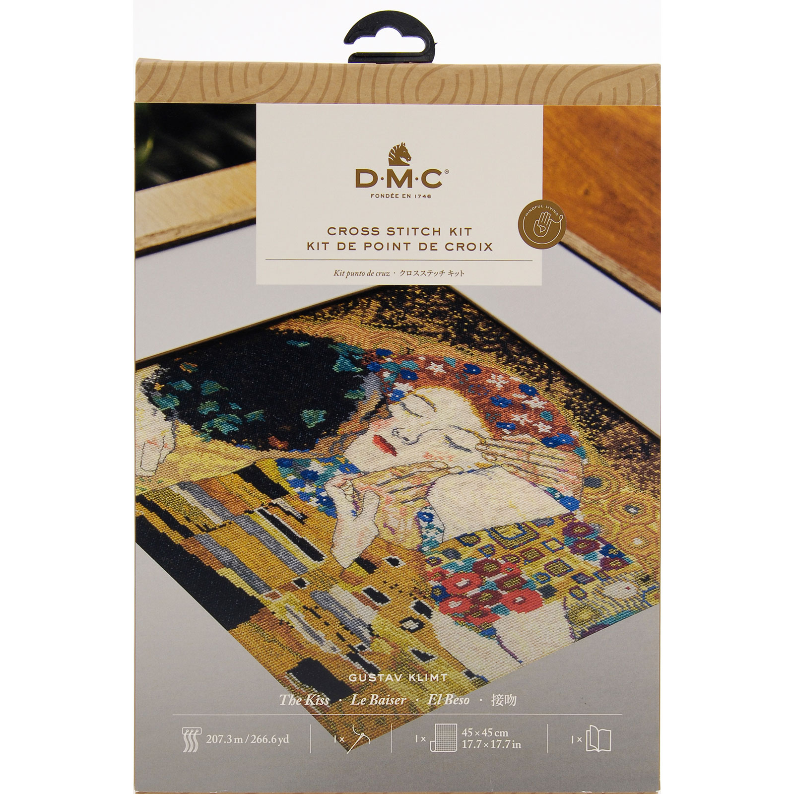 DMC BL1811/RE Borduurpakket The Kiss 28.5x28.5cm - STUK