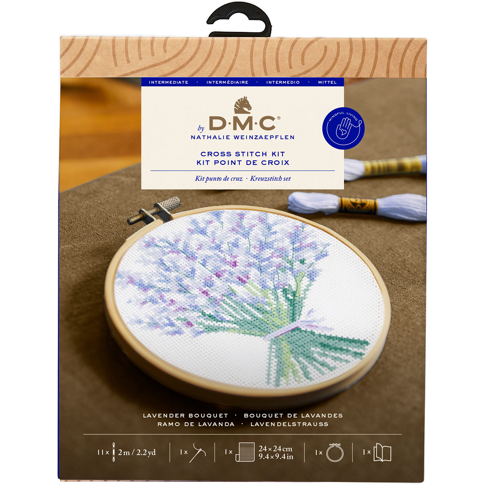 DMC BK1979 Borduurpakket Lavendel Boeket 14,5x14,2cm - STUK