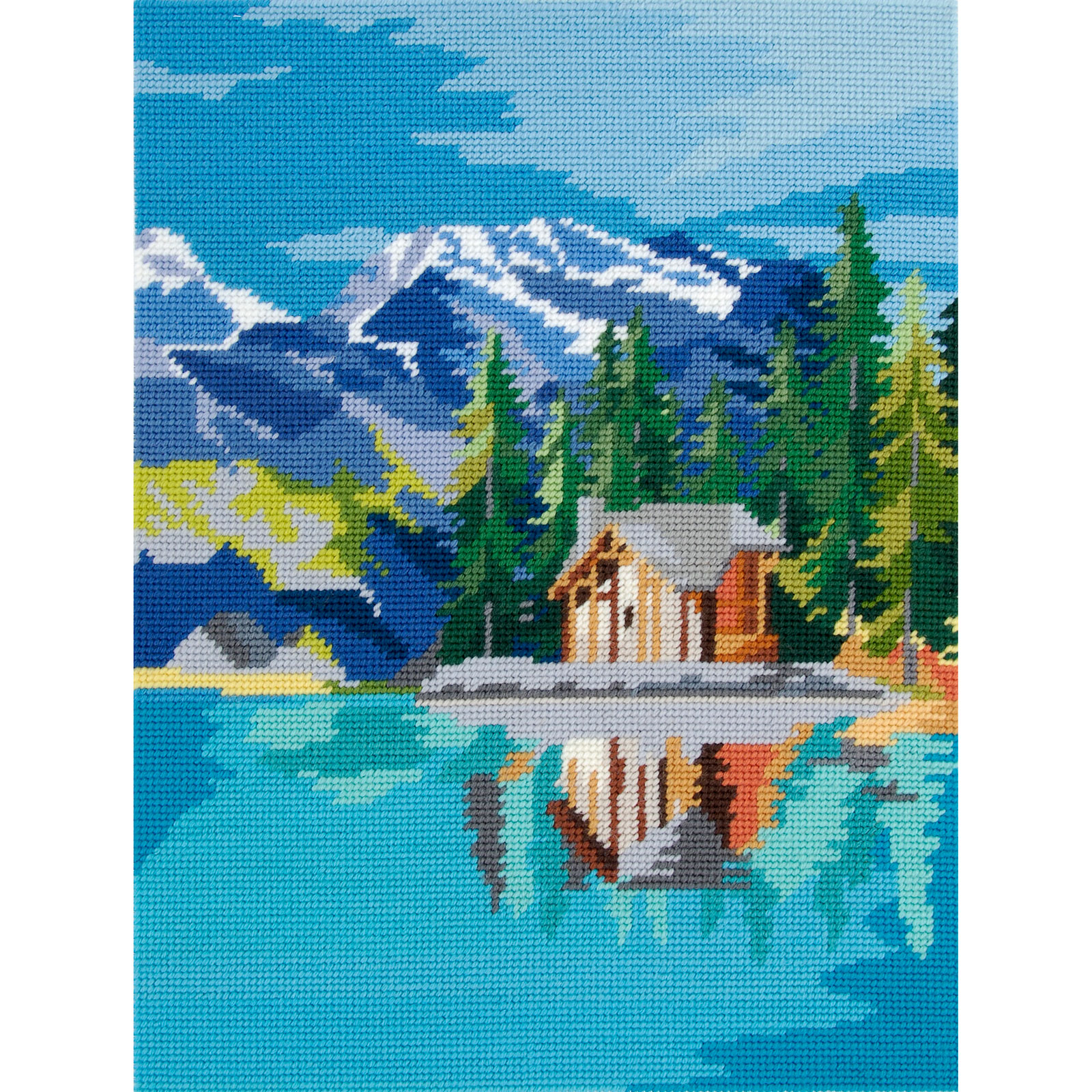 DMC C2211 Stramien voorbedrukt Alpen 30x40cm - STUK