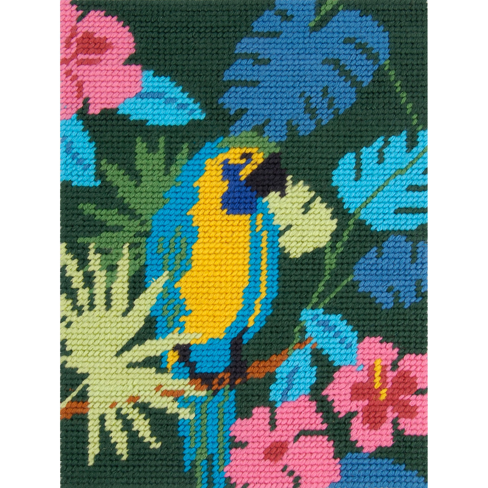 DMC C2501 Bedrukt Canvas Papegaai 24x30cm - STUK