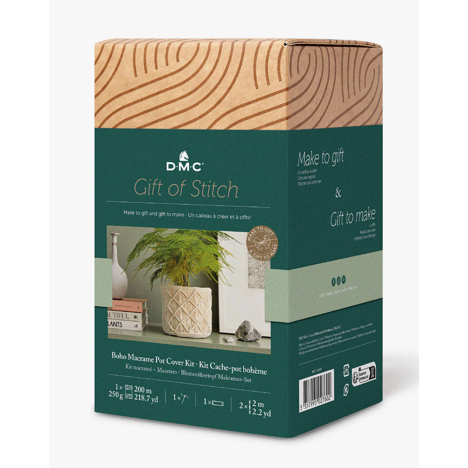 DMC MC106K Macramé pakket Plantenmand - STUK