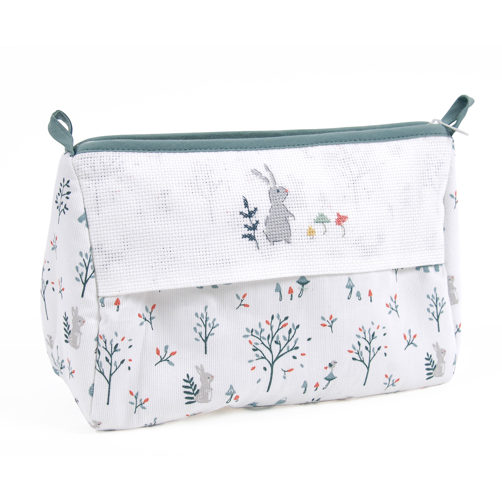 DMC RS2695 Bedrukte Toillettas Turquoise 24x18x11cm - STUK