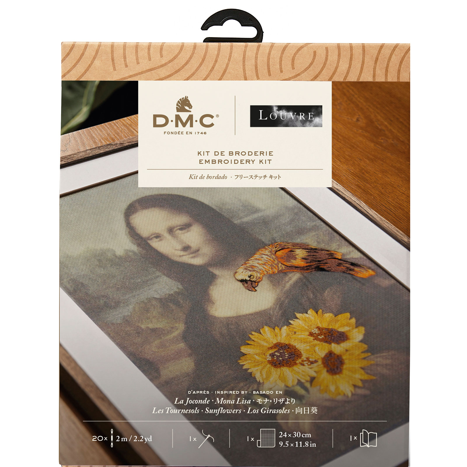 DMC TB183/81 Borduurpakket Mona Lisa & Sunflowers 13,5 x 20,5cm - STUK