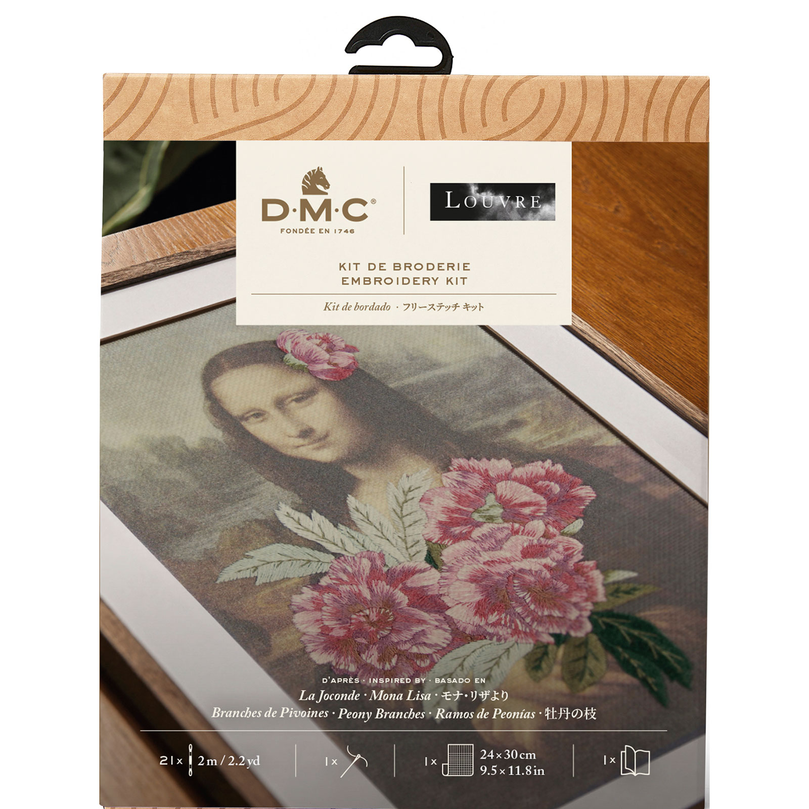 DMC TB184/81 Borduurpakket Mona Lisa & Peony Branches 13,5 x 20,5cm - STUK