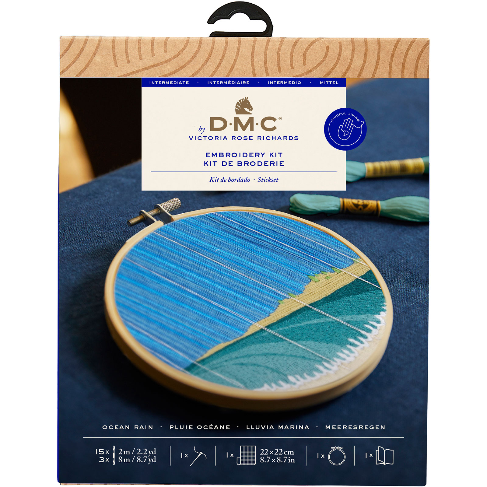 DMC TB194 Borduurpakket Oceaan regen 12,5x12,5cm - STUK