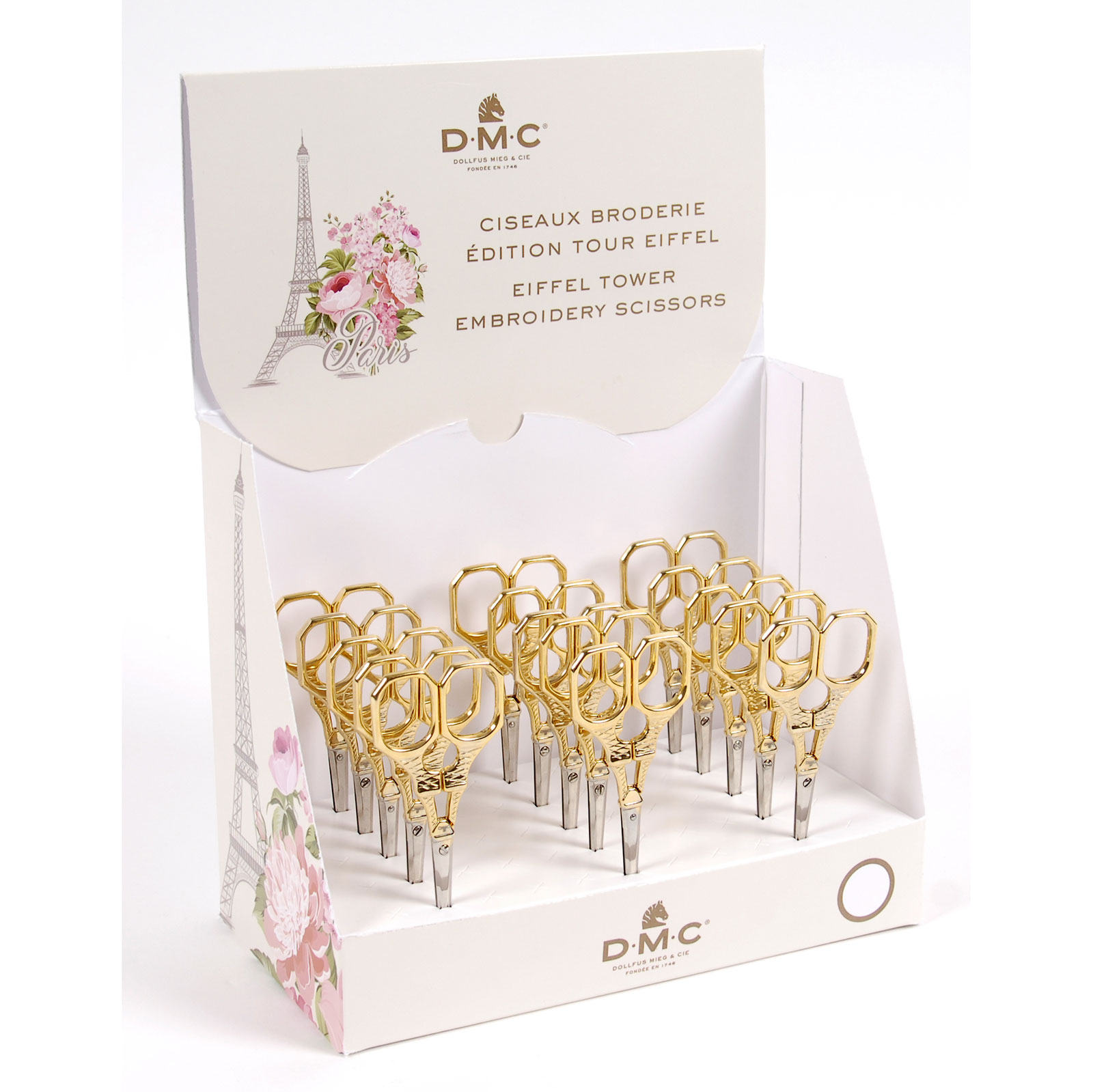 DMC U1037 Borduurschaar metaal Eiffeltoren 10cm x 4cm - Display