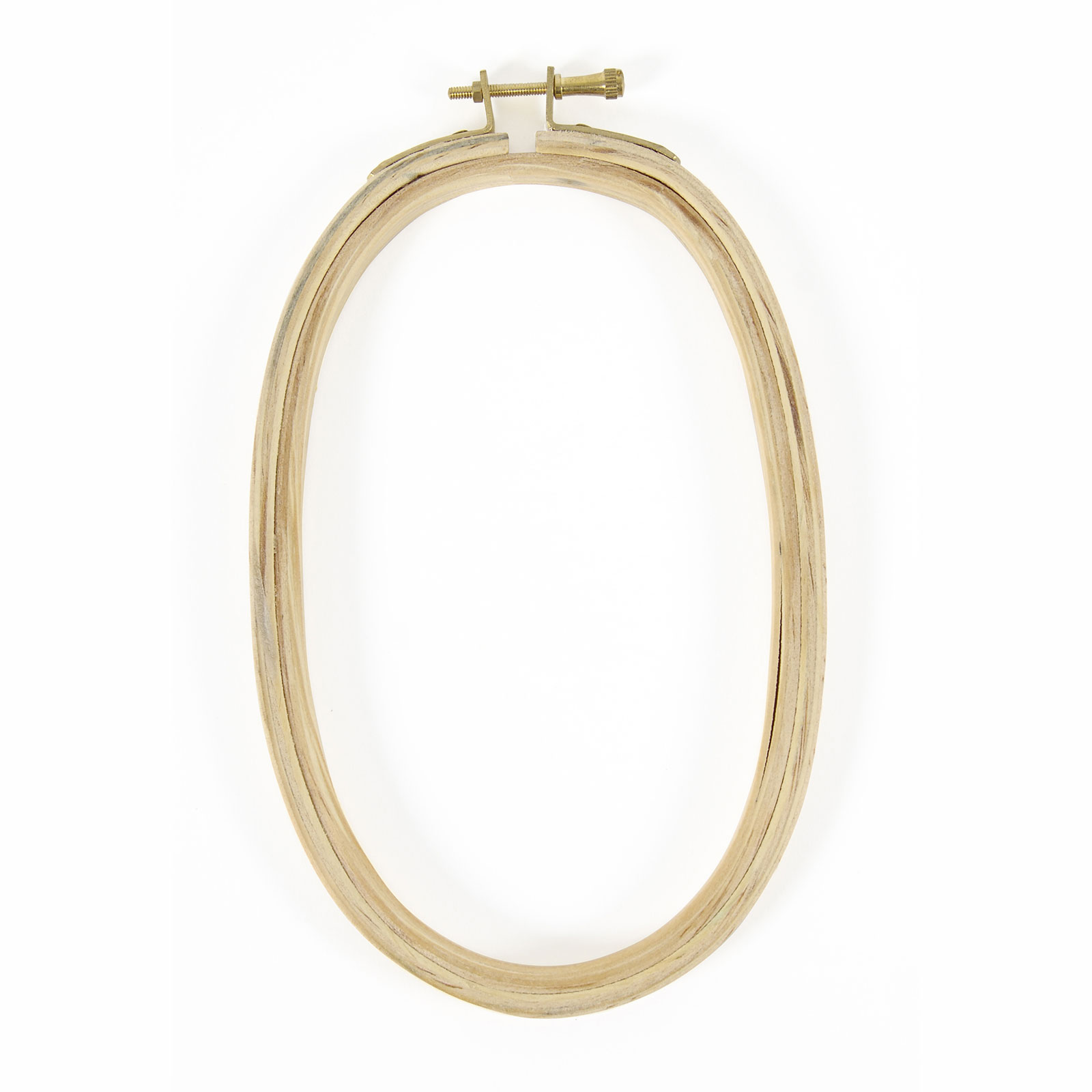 DMC U2107 - Houten borduurring ovaal  12,5 x 20 cm - Kaart