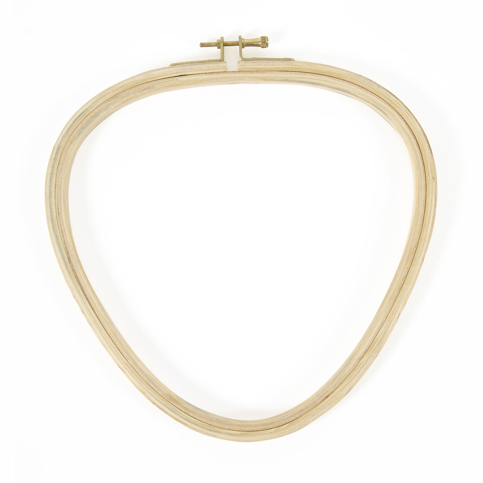 DMC U2109 - Houten borduurrring driehoek 21,5 x 22 cm - Kaart