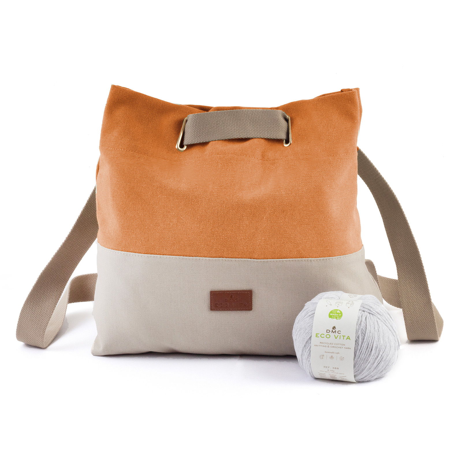 DMC U2127 Eco Vita Brei- en haakrugzak - Terracotta