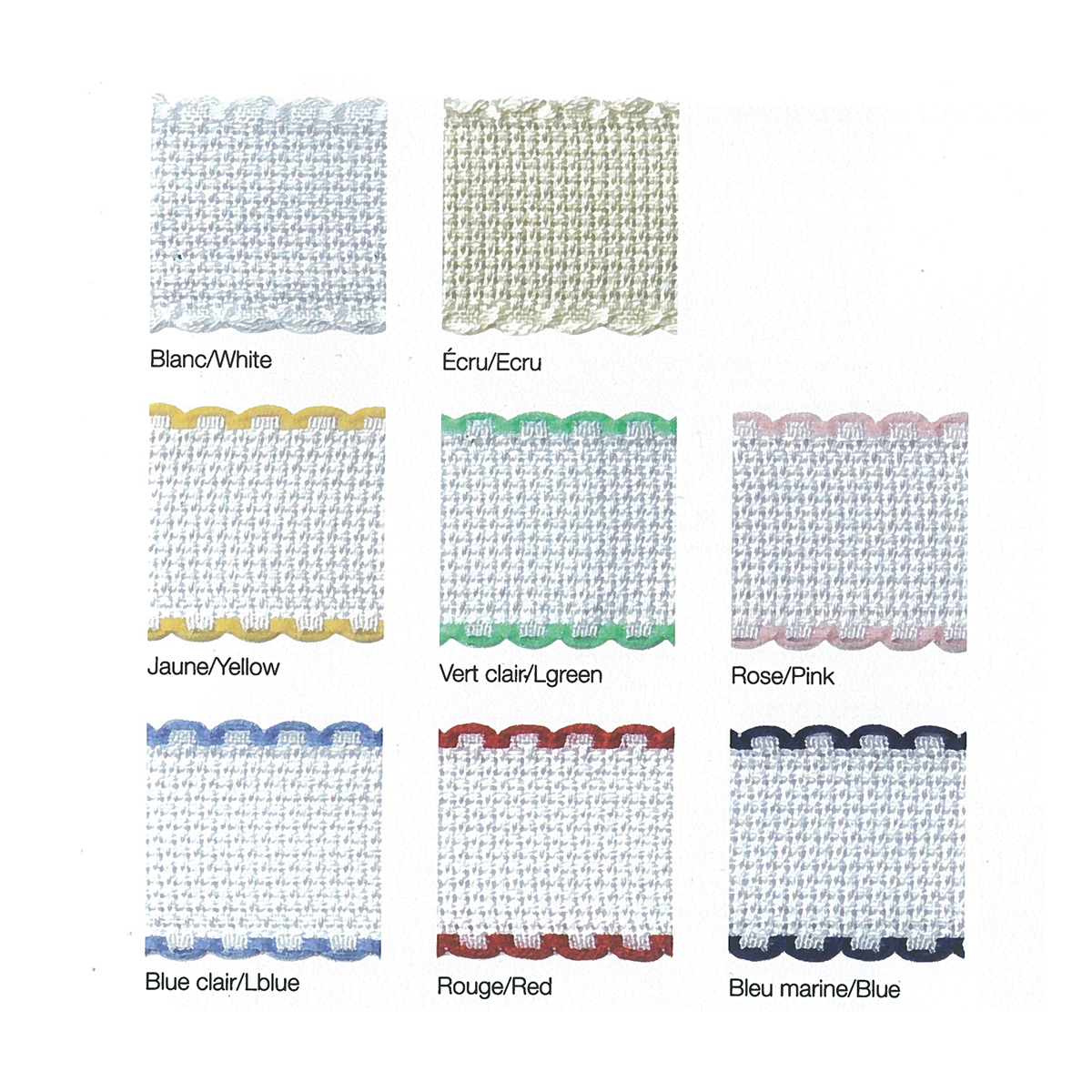 DMC DG677 Aïda 85mm 16 count borduurstof 6 kruisjes per cm - kleur LBLUE