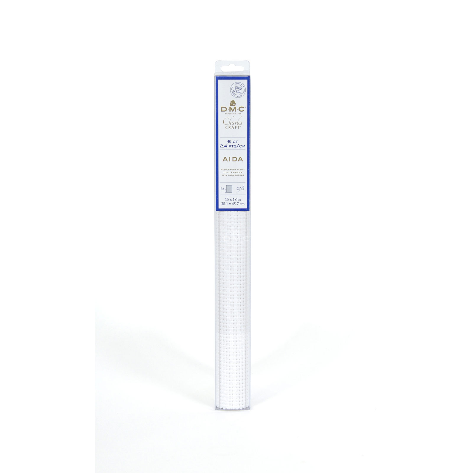 DMC GD1130BX Aïda 6 count 2.4 kruisjes per cm 38.1 x 45.7cm - Kleur BLANC