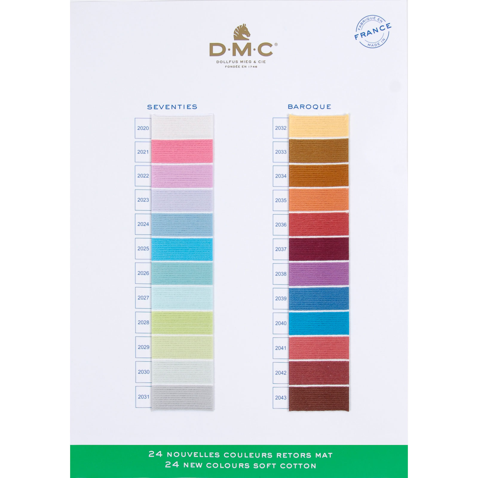 DMC W89B Kleurkaart Retors Mat - STUK