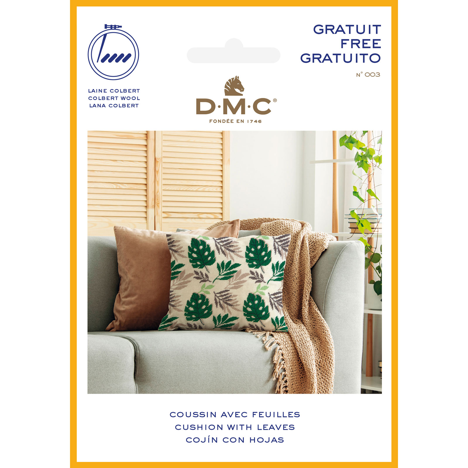 DMC Y1022L/22 Flyer Laine Colbert Kussen - STUK