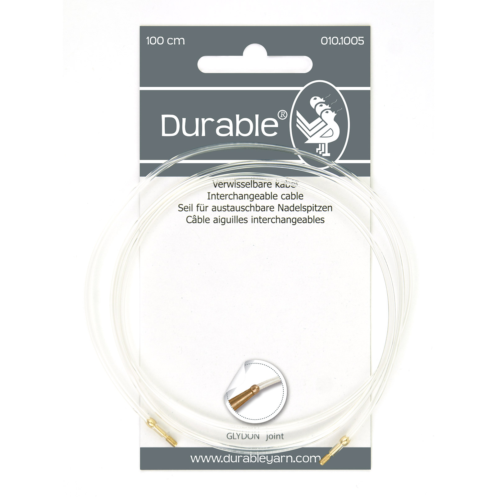 Durable 010.1005 Kabel 100cm voor verwisselbare brei- en haaknaalden - Kaart
