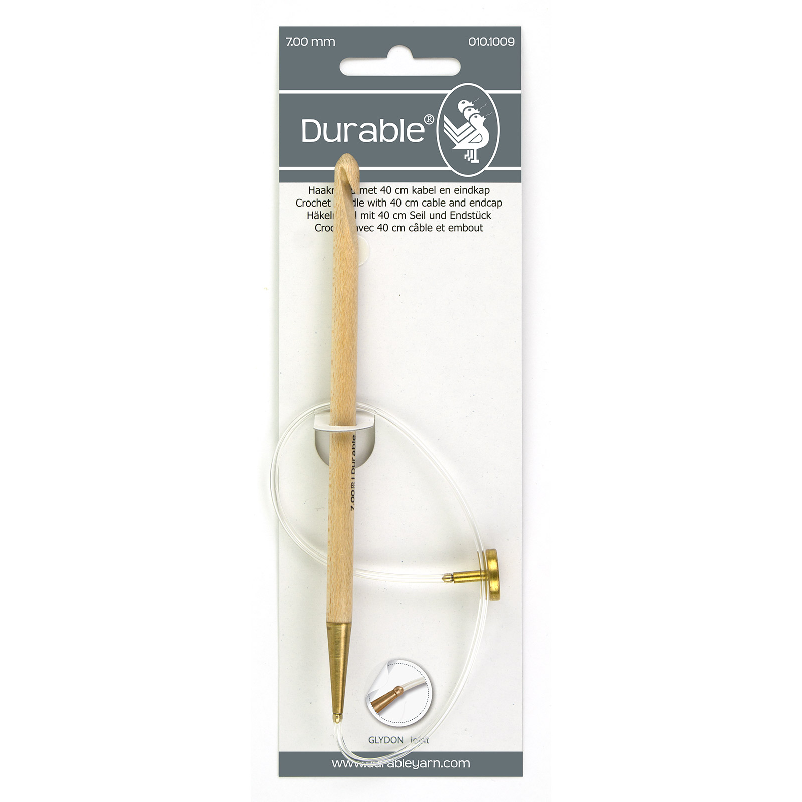 Durable 010.1009 Tunische haaknaald 15cm 7mm met 40cm kabel  - Kaart