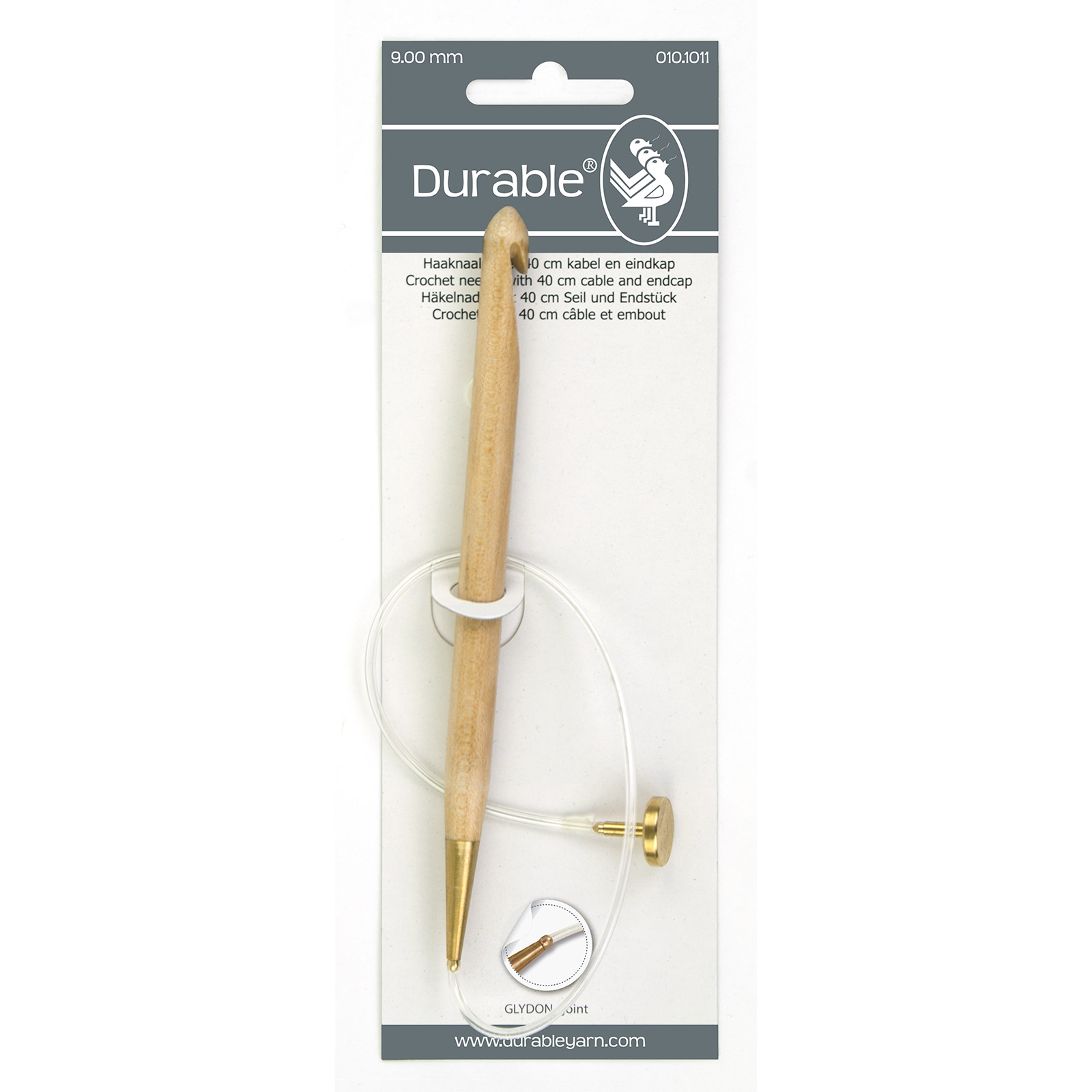 Durable 010.1011 Tunische haaknaald 15cm 9mm met 40cm kabel  - Kaart