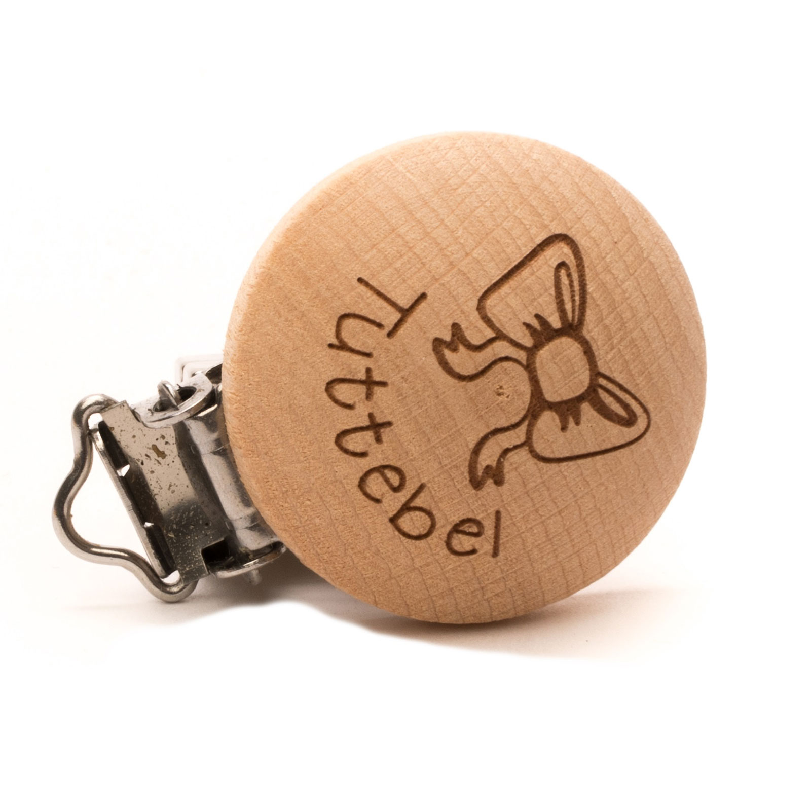 Durable 020.1052 Speenclip Tuttebel 30mm Beukenhout,  2 stuks - Kaart